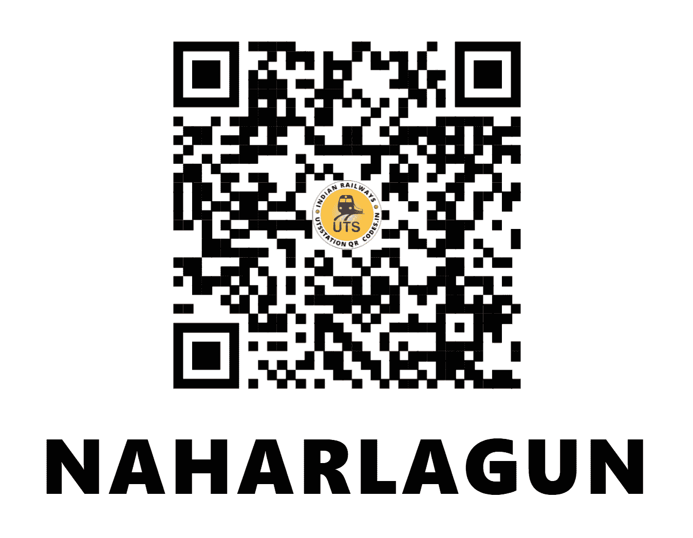 UTS QR Code for NAHARLAGUN - NHLN (NF - ARUNACHAL PRADESH)